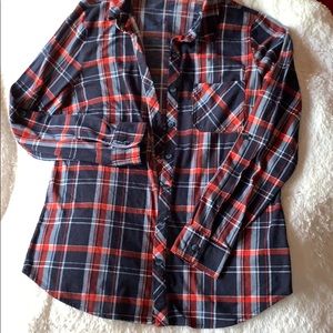 Alter Ego Plaid button up, collar shirt- Medium